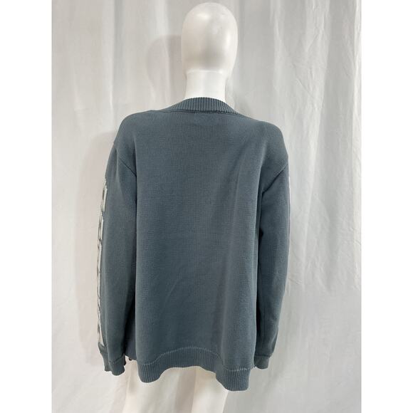 7 Days Active 'Graphic' Blue Cardigan Size XS - Picture 3 of 5